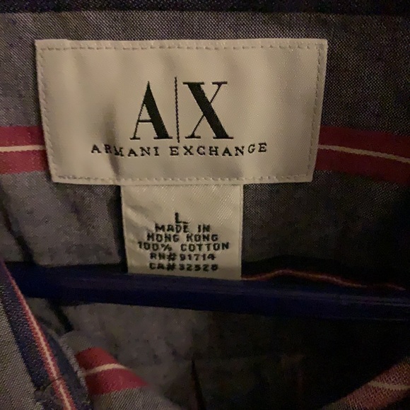 Armani Exchange Button Up Long Sleeve Shirt - Picture 3 of 4